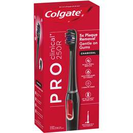 Colgate Proclinical 250r Charcoal Electric Power Toothbrush Each