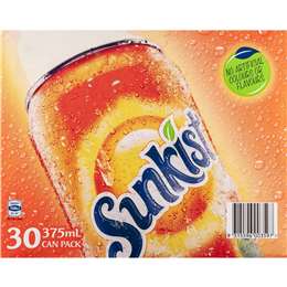 Sunkist Orange Soft Drink Cans Multipack