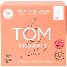 TOM Organic Ultra Thin Liners 26 pack