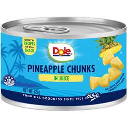 Dole Premium Tropical Pineapple Chunks In Juice