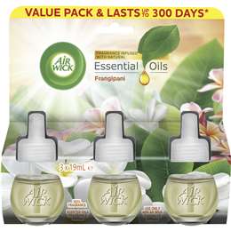 Air Wick Essential Oil Electric Refill Frangipani Triple Refill