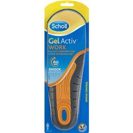 Scholl Gelactiv Insoles Men's Work 1 Pair