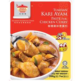 Tean's Gourmet Tumisan Kari Ayam Paste For Chicken Curry 200g