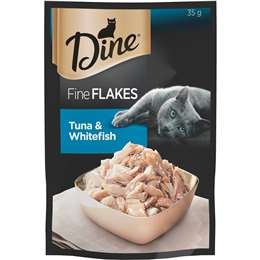 Dine Fine Flakes Tuna & Whitefish Wet Cat Food