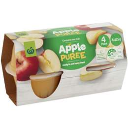 Woolworths Apple Puree 4 Pack | Woolworths