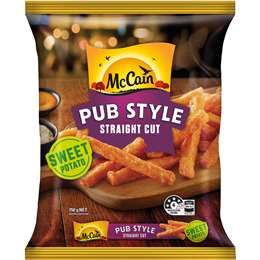 Mccain Straight Sweet Potato Chips 750g | Woolworths