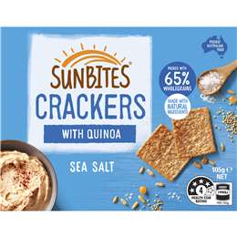 Sunbites Sea Salt Snack Crackers With Quinoa Share Pack