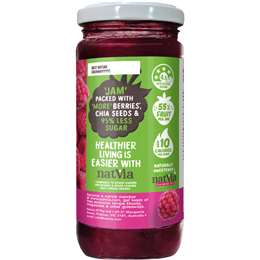 Natvia Raspberry Fruit Spread 