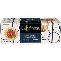 OB Finest Wafer Crackers Cracked Pepper Black Pepper