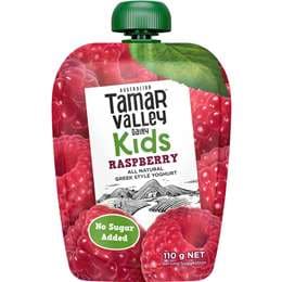 Tamar Valley Dairy Kids Greek Yoghurt Pouch Raspberry