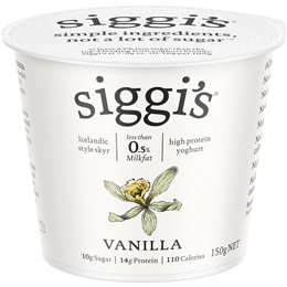 Siggi's 0.5 % Fat Yoghurt Vanilla 150g