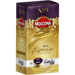 Moccona Coffee Capsules Espresso Rich No.9