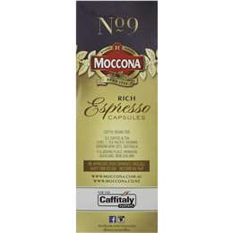 Moccona Coffee Capsules Espresso Rich No.9