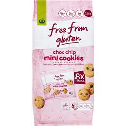 Woolworths Free From Gluten Choc Chip Mini Cookies