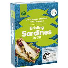 Woolworths Brisling Sardines In Oil