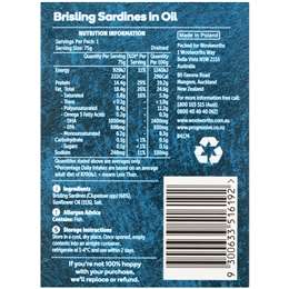 Woolworths Brisling Sardines In Oil