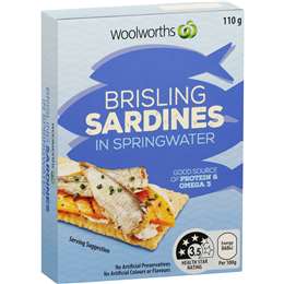 Woolworths Brisling Sardines In Springwater