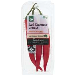 Woolworths Red Cayenne Chilli Punnet