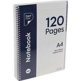 Paperclick A4 Notebook 120 Pages