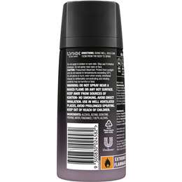 Lynx Men Body Spray Aerosol Deodorant Black Night