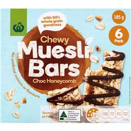 Woolworths Muesli Bars Honeycomb