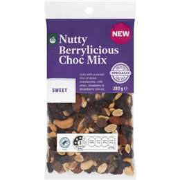 Woolworths Nutty Berrylicious Choc Mix