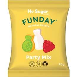 Funday No Sugar Added Party Mix Natural Sweets