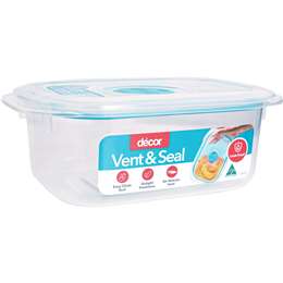 Decor Vent & Seal Container Oblong Teal 500mL