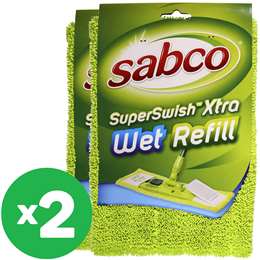 Sabco Super Swish Xtra Wet Refill X2 Bundle