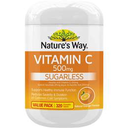 Nature's Way Vitamin C 500mg Chewable Tablets 320 pack