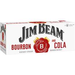 Jim Beam White Label Bourbon & Cola Cans
