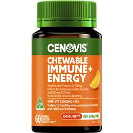 Cenovis Chewable Immune+ Energy Tablets 60 pack