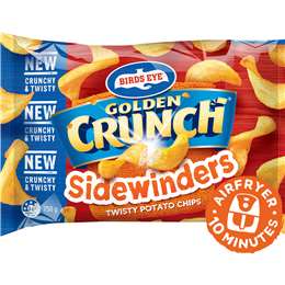 Birds Eye Golden Crunch Sidewinders Twisty Potato Chips 750g