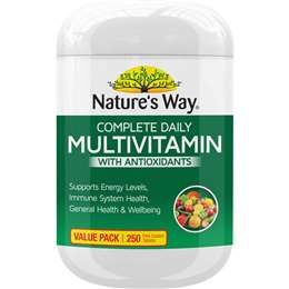 Nature's Way Daily Multivitamin With Antioxidants Coated Tablets 250 pack