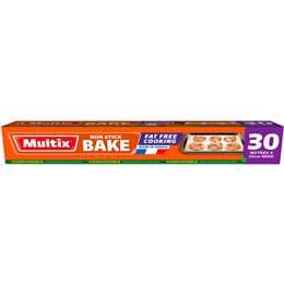 Multix Non Stick Baking Paper Roll 30 Metres x 30cm Wide each