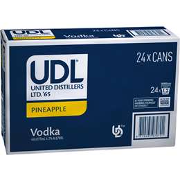 Udl Vodka Pineapple Crush Cans