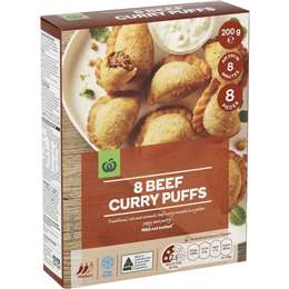 Woolworths Beef Curry Puffs 8 Pack