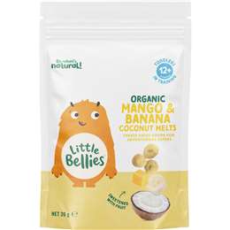 Little Bellies Coconut Melts Mango & Banana 20g