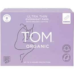 TOM Organic Ultra Thin Overnight Pads