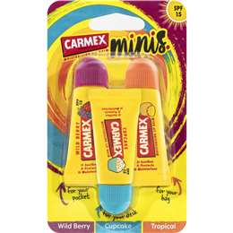 Carmex Minis Lip Balm 3 pack