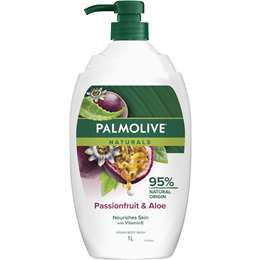 Palmolive Naturals Body Wash Passionfruit & Aloe 1L