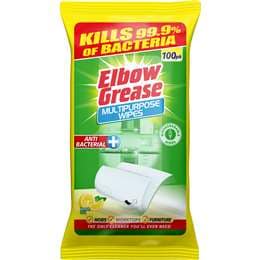 Elbow Grease Multipurpose Wipes Lemon Fresh 100 pack