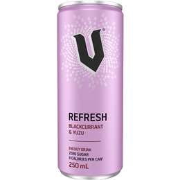 V Refresh Energy Drink Zero Sugar Blackcurrant & Yuzu