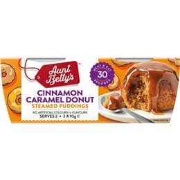 Aunt Betty's Steamed Pudding Pots Cinnamon Caramel Donut 95g x 2 pack