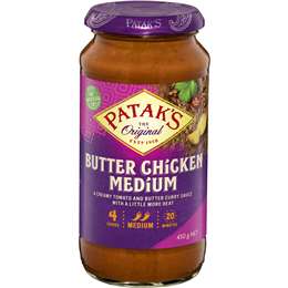 Patak's Butter Chicken Simmer Sauce Medium 450g