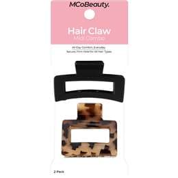 MCoBeauty Hair Claw Midi Combo Tortoise Mix 2 pack