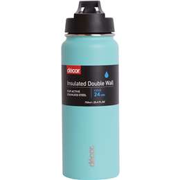 Decor Flip Active Insulated Double Wall Bottle 750mL Assorted each