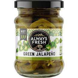 Always Fresh Green Jalapeno Chilli Hot 210g