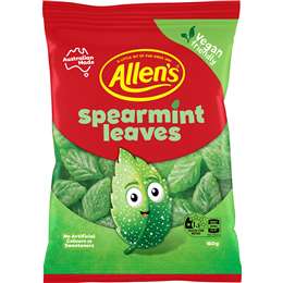 Allen's Spearmint Leaves Lollies 160g