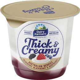 Dairy Farmers Thick & Creamy Australian Berries Yoghurt 140g